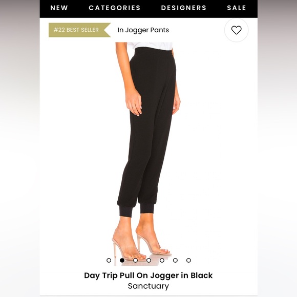 Sanctuary - Day Trip Pull On Jogger in Black - Picture 2 of 8